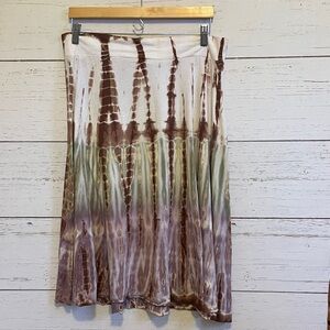 Tryst Tie Dye Cotton Skirt, size M